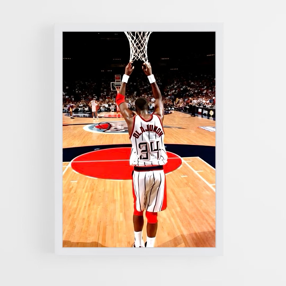 Poster L'Exploit d'Olajuwon – affiche Basketball (vue 3)